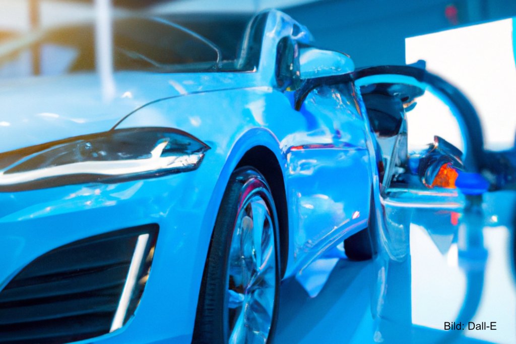 Ein Elektroauto in einer Halle. Elektroautohersteller aus China haben machen nur wenig Gewinne. Doch Elektroautos könnten das ändern.