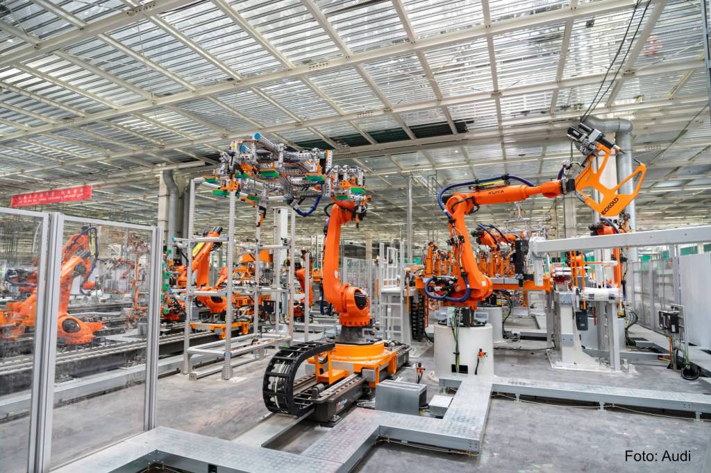 Eine Smart Factory von Audi-FAW in Changchun.