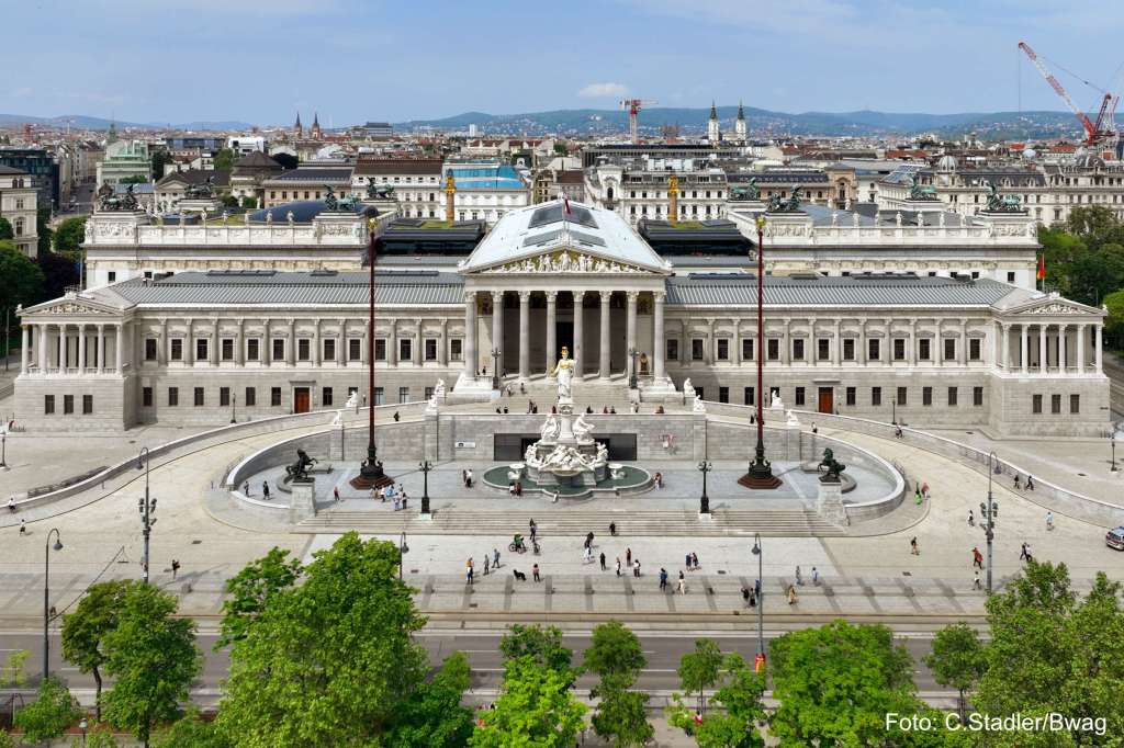 Das Parlament in Wien. Symbolbild für den Standort Österreich.
